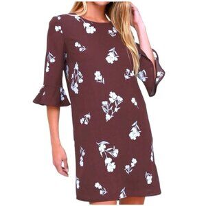 Sz S NWT Lulus Sweeter Than This Plum Floral Shift Dress